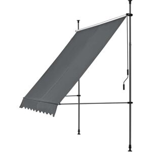 Helloshop26 - Sombrilla Acero Y Poliéster Altura Variable 298 Cm Gris Antracita 030004704 Helloshop26 - Sombrilla Acero Y Poliéster Altura Variable 298 Cm Gris Antracita 030004704