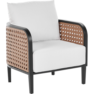 Sillón de Jardín Beliani Blanco - Diseño Moderno Sillón de Jardín Beliani Blanco - Diseño Moderno