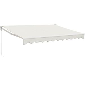 Toldo Retráctil Aluminio Y Tela Color Crema 3x2,5 M Vidaxl Toldo Retráctil Aluminio Y Tela Color Crema 3x2,5 M Vidaxl