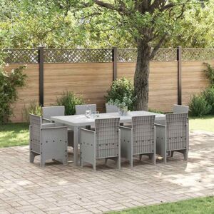 Conjunto de Comedor de Jardín de 9 Piezas - Ratán de Polietileno Resistente a UV Conjunto de Comedor de Jardín de 9 Piezas - Ratán de Polietileno Resistente a UV