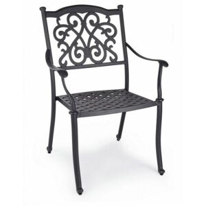 BIZZOTTO 4x Silla De Jardín De Hierro C-br Ivrea Antracita BIZZOTTO 4x Silla De Jardín De Hierro C-br Ivrea Antracita