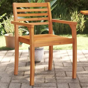 vidaXL Sillas de jardín 8 uds madera maciza de acacia - Sillas de jardín vidaXL Sillas de jardín 8 uds madera maciza de acacia - Sillas de jardín