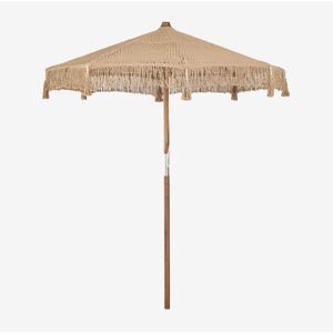 Sombrilla En Madera De Teca Y Algodón Tongariki Sklum Sombrilla En Madera De Teca Y Algodón Tongariki Sklum
