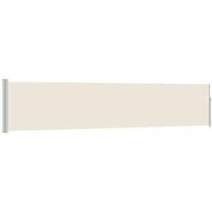 Toldo Lateral Retráctil De Jardín Crema 100x500 Cm Vidaxl Toldo Lateral Retráctil De Jardín Crema 100x500 Cm Vidaxl