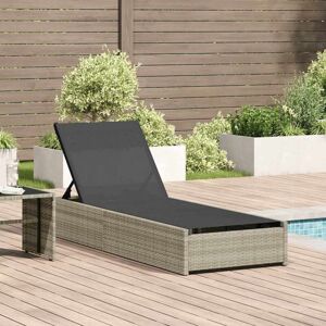 Vidaxl - Silla de descanso Beige 60x200x27 cm - Ratán para exteriores Vidaxl - Silla de descanso Beige 60x200x27 cm - Ratán para exteriores