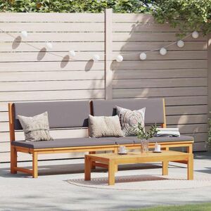 Vidaxl Tumbona Gris con madera natural - Sun Lounger Vidaxl Tumbona Gris con madera natural - Sun Lounger