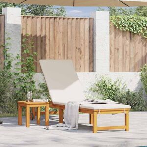 Recliner de madera de acacia para exteriores - Lounge con respaldo ajustable Recliner de madera de acacia para exteriores - Lounge con respaldo ajustable