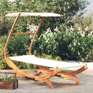 Tumbona Con Dosel Madera Maciza Curvada Crema 100x190x134 Cm Vidaxl Tumbona Con Dosel Madera Maciza Curvada Crema 100x190x134 Cm Vidaxl
