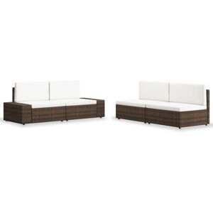 VidaXL Conjunto de jardín - Marrón & Modular VidaXL Conjunto de jardín - Marrón & Modular