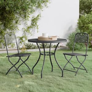 VIDAXL Furniture Limited - Set De Comedor De Jardín 3 Pzas Malla Metal VIDAXL Furniture Limited - Set De Comedor De Jardín 3 Pzas Malla Metal