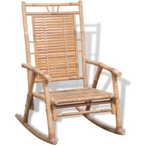 Silla Mecedora De Bambú Vidaxl Silla Mecedora De Bambú Vidaxl