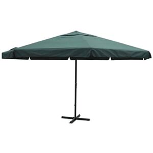 vidaXL Sombrilla de jardín verde aluminio 500 cm - Sombrilla de jardín vidaXL Sombrilla de jardín verde aluminio 500 cm - Sombrilla de jardín