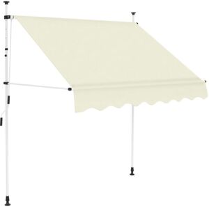 Toldo Retráctil De Operación Manual 150 Cm Crema Vidaxl Toldo Retráctil De Operación Manual 150 Cm Crema Vidaxl