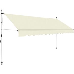 Toldo Retráctil De Operación Manual 400 Cm Crema Vidaxl Toldo Retráctil De Operación Manual 400 Cm Crema Vidaxl