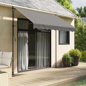 Toldo Retráctil De Tela Y Acero Gris Antracita 250x150 Cm Vidaxl Toldo Retráctil De Tela Y Acero Gris Antracita 250x150 Cm Vidaxl
