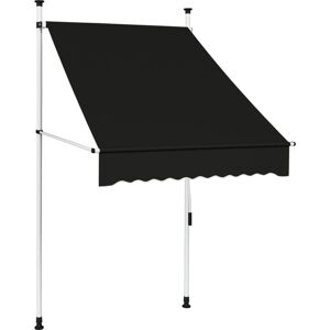 Vidaxl - Toldo Retráctil De Operación Manual Gris Antracita 100 Cm Vidaxl - Toldo Retráctil De Operación Manual Gris Antracita 100 Cm