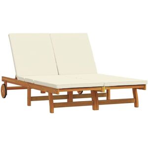 vidaXL Conjunto de tumbonas - Ajustable, Madera, Marrón - Conjunto de tumbonas vidaXL Conjunto de tumbonas - Ajustable, Madera, Marrón - Conjunto de tumbonas