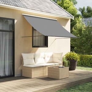 Toldo Retráctil De Tela Y Acero Gris Antracita 250x150 Cm Vidaxl Toldo Retráctil De Tela Y Acero Gris Antracita 250x150 Cm Vidaxl