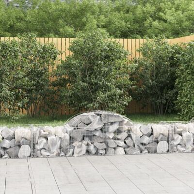 vidaXL Cesta de gaviones arqueadas 40 uds - Muro decorativo jardín vidaXL Cesta de gaviones arqueadas 40 uds - Muro decorativo jardín