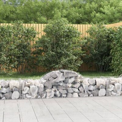 Cesta de gaviones arqueada vidaXL - Muro decorativo Cesta de gaviones arqueada vidaXL - Muro decorativo