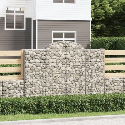 vidaXL Cestas gaviones Arco 6 pz Muro Decorativo vidaXL Cestas gaviones Arco 6 pz Muro Decorativo
