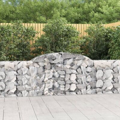 vidaXL Cesta de gaviones arqueada - Muro decorativo de piedra vidaXL Cesta de gaviones arqueada - Muro decorativo de piedra