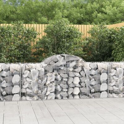 vidaXL Cestas de gaviones arqueadas 11 pzas - Decoración de Jardín vidaXL Cestas de gaviones arqueadas 11 pzas - Decoración de Jardín