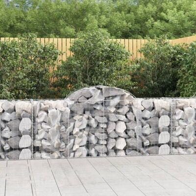 Baldes de gaviones arqueados vidaXL - Pared decorativa Baldes de gaviones arqueados vidaXL - Pared decorativa