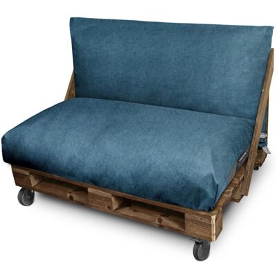 HAPPERS - Patagonia Azul - 120x80x20 - Azul - Cojín palets HAPPERS - Patagonia Azul - 120x80x20 - Azul - Cojín palets
