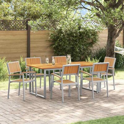 Conjunto de Comedor Hugo - Resistente a la Intemperie, Para 6 Conjunto de Comedor Hugo - Resistente a la Intemperie, Para 6