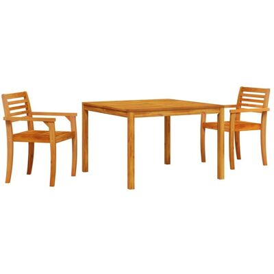 vidaXL Conjunto de 2 de madera de acacia natural marrón - Muebles de exterior vidaXL Conjunto de 2 de madera de acacia natural marrón - Muebles de exterior