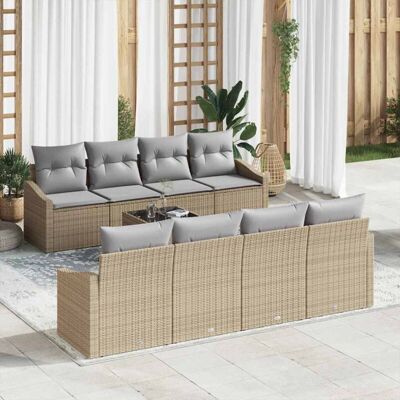 Conjunto de Sofá de Jardín Vidaxl - Modular, Resistente a la Intemperie, Cómodo Conjunto de Sofá de Jardín Vidaxl - Modular, Resistente a la Intemperie, Cómodo