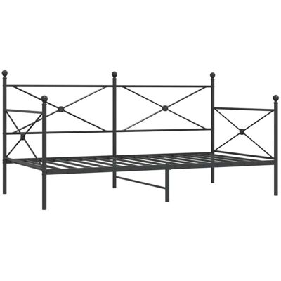 Diván Sin Colchón Acero Negro 107x203 Cm Vidaxl Diván Sin Colchón Acero Negro 107x203 Cm Vidaxl
