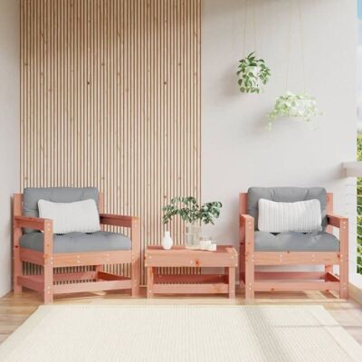 vidaXL Sillas de jardín 2 uds Madera de Douglas - Conjunto de sillas de jardín vidaXL Sillas de jardín 2 uds Madera de Douglas - Conjunto de sillas de jardín