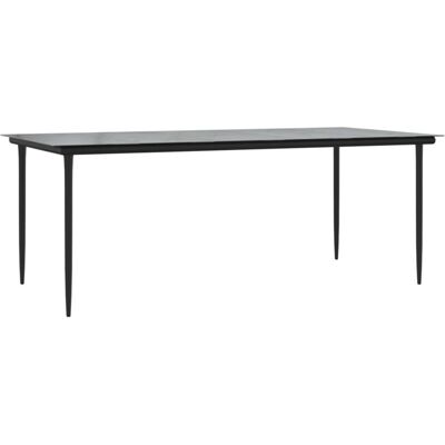 Mesa de Jardín Vidaxl de Acero y Vidrio - Muebles de Exterior Mesa de Jardín Vidaxl de Acero y Vidrio - Muebles de Exterior