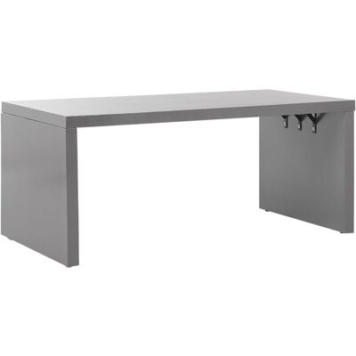 Beliani - Mesa de jardín TARANTO - Hormigón gris - 180x90 cm - Forma U - Resistente al agua - 6 plazas Beliani - Mesa de jardín TARANTO - Hormigón gris - 180x90 cm - Forma U - Resistente al agua - 6 plazas