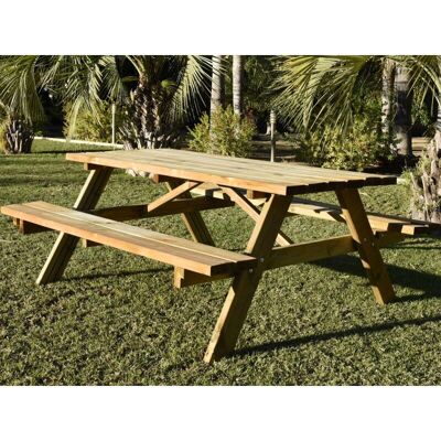 Faura - Mesa De Picnic Nuevo Modelo Original Asientos Abatibles Faura - Mesa De Picnic Nuevo Modelo Original Asientos Abatibles
