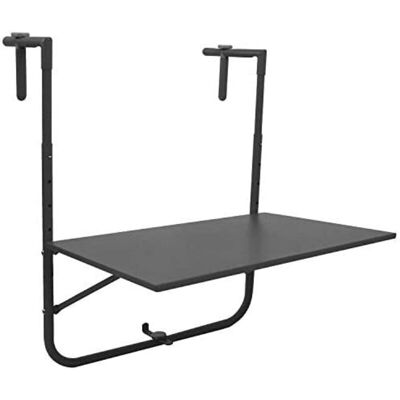 Planeta Huerto - Mesa Plegable Para Balcon Color Gris Oscuro 60 X 43 Cm Planeta Huerto - Mesa Plegable Para Balcon Color Gris Oscuro 60 X 43 Cm