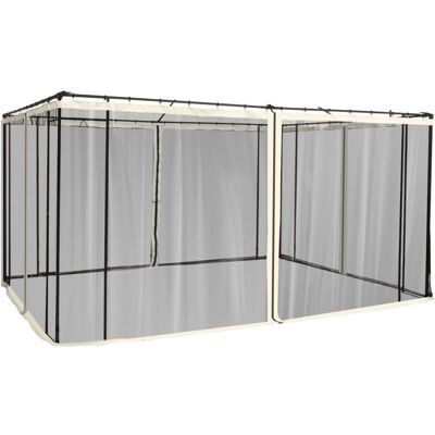 Outsunny 4 Paneles Laterales 335x207 Cm Para Carpa De Jardín Mosquitera Con Cremalleras Outsunny 4 Paneles Laterales 335x207 Cm Para Carpa De Jardín Mosquitera Con Cremalleras