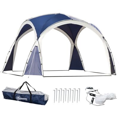 Outsunny - Toldo De Refugio 3,5x3,5 M Toldo Camping Plegable Con Gancho Bolsa De Transporte Impermeable Y Protección Uv Para Terraza Playa Picnics Outsunny - Toldo De Refugio 3,5x3,5 M Toldo Camping Plegable Con Gancho Bolsa De Transporte Impermeable Y Protección Uv Para Terraza Playa Picnics