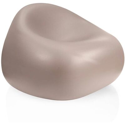 PLUST Sillón Para Exterior Jardín Terraza Polietileno Diseño Moderno Gumball P1 - Beige Juta PLUST Sillón Para Exterior Jardín Terraza Polietileno Diseño Moderno Gumball P1 - Beige Juta