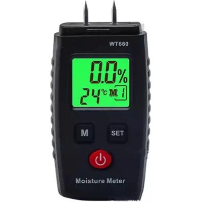 ABYSSE Rapanda – Detector De Humedad Por Contacto – 3 Modos De Medición – Pantalla Lcd Retroiluminada – Precisión De ±2,0% Para Madera Y Materiales De Construcción ABYSSE Rapanda – Detector De Humedad Por Contacto – 3 Modos De Medición – Pantalla Lcd Retroiluminada – Precisión De ±2,0% Para Madera Y Materiales De Construcción