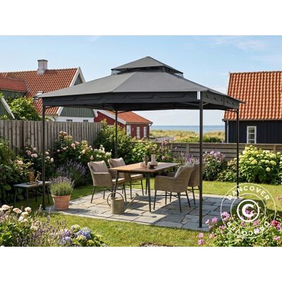 Cenador De Jardín Horus, 3,4x3,4m, Gris - Dancover Cenador De Jardín Horus, 3,4x3,4m, Gris - Dancover