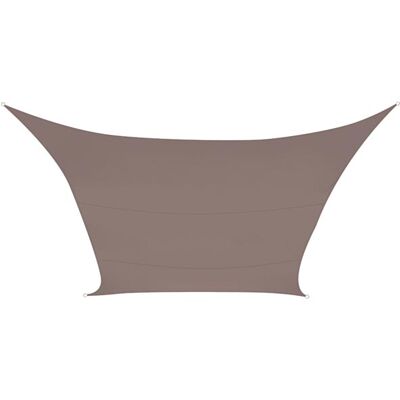Perel - Sombreado De Vela, Repelente De Agua, 5 X 5 M, 160 G/m², Poliéster, Cuadrado, Taupe Perel - Sombreado De Vela, Repelente De Agua, 5 X 5 M, 160 G/m², Poliéster, Cuadrado, Taupe