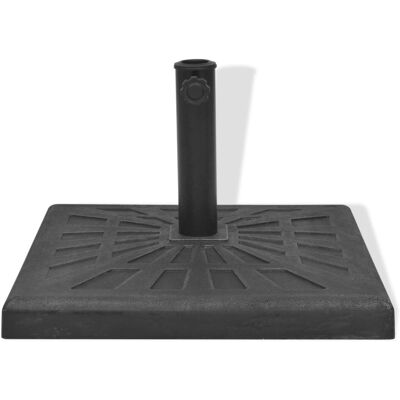 HELLOSHOP26 - Base de sombrilla - Resina resistente, Negro - 19kg HELLOSHOP26 - Base de sombrilla - Resina resistente, Negro - 19kg