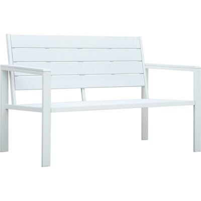 Maisonchic Modelo 539414 Banco de jardín blanco - Banco de jardín Maisonchic Modelo 539414 Banco de jardín blanco - Banco de jardín