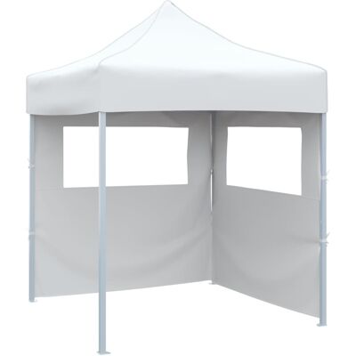 Carpa de Fiestas Plegable 2x2m Acero Blanco Carpa de Fiestas Plegable 2x2m Acero Blanco