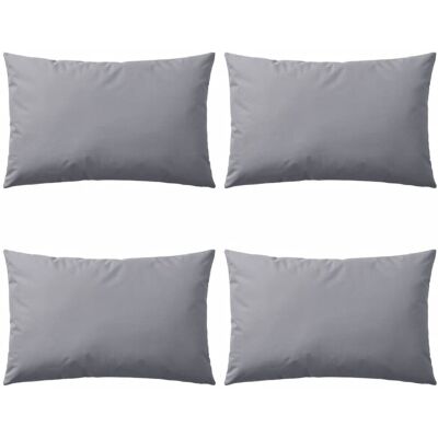 DECOSHOP26 - DEC020105 - Gris - 60x40 cm - Conjunto de cojines DECOSHOP26 - DEC020105 - Gris - 60x40 cm - Conjunto de cojines