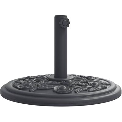 HELLOSHOP26 Base De Sombrilla Redonda De 45 X 31,5 Cm Estable Diseño Floral Estilo Exterior Color Negro Pe 020056642 HELLOSHOP26 Base De Sombrilla Redonda De 45 X 31,5 Cm Estable Diseño Floral Estilo Exterior Color Negro Pe 020056642