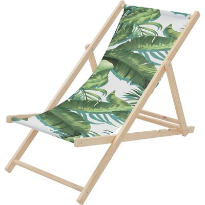 Ecd Germany Silla De Playa De Madera Con Diseño Tropical Verde-blanca Tumbona Plegable Con Respaldo Ajustable En 3 Posiciones De Reclinación Asiento De Relax Para Jardín O Piscina, Hasta 120 Kg Ecd Germany Silla De Playa De Madera Con Diseño Tropical Verde-blanca Tumbona Plegable Con Respaldo Ajustable En 3 Posiciones De Reclinación Asiento De Relax Para Jardín O Piscina, Hasta 120 Kg